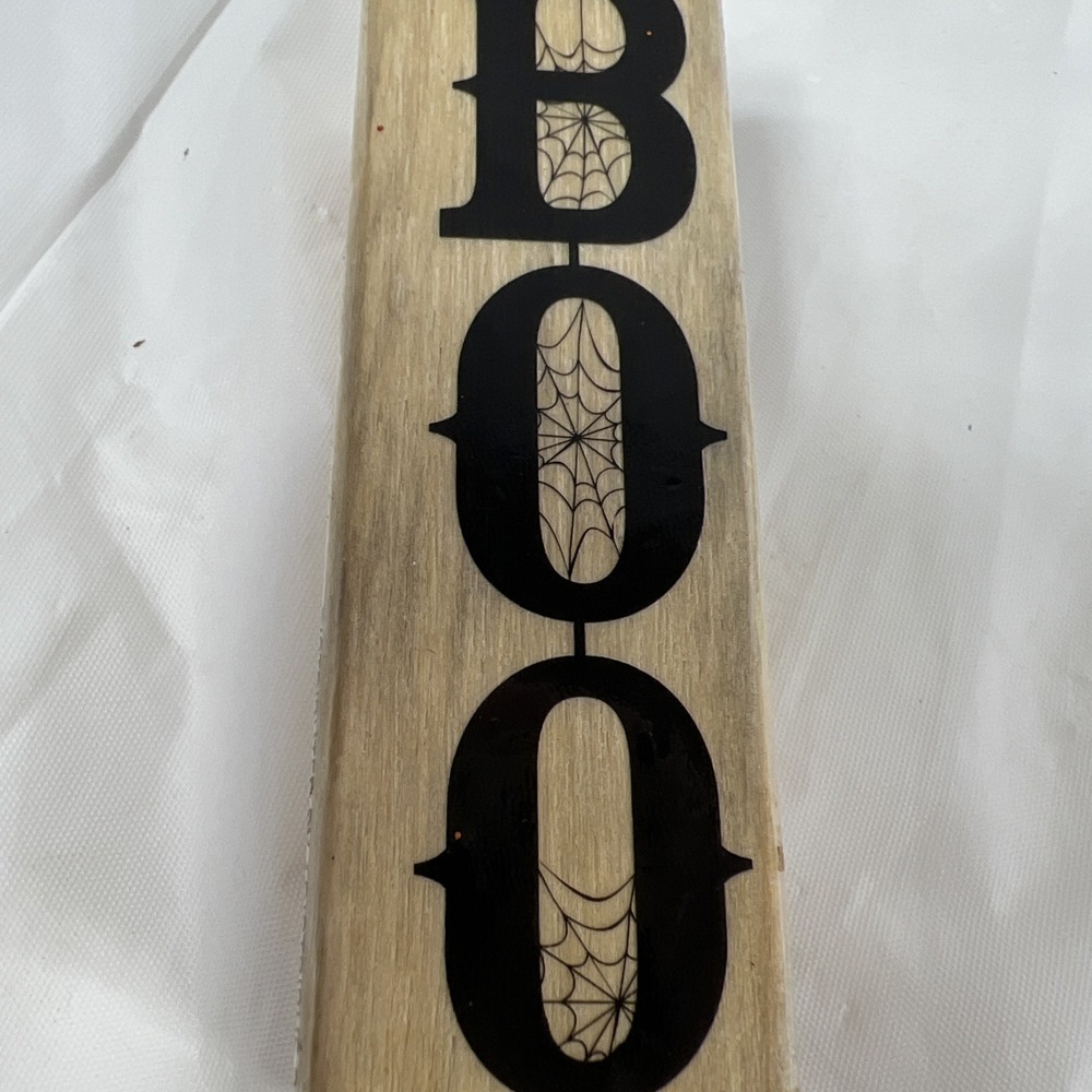 Craft‎ smart BOO Wood Mount Rubber Stamp - Picture 3 of 9